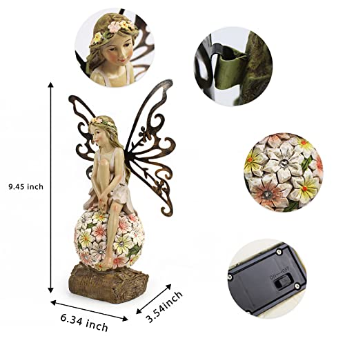 Solar Fairy Statue Garden Decor