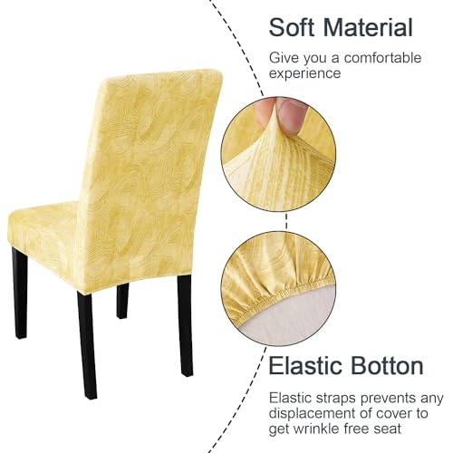 Pattern Chair Covers for Dining Room Set of 6