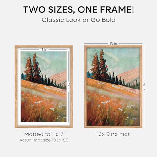 13x19 Natural Oak Picture Frame