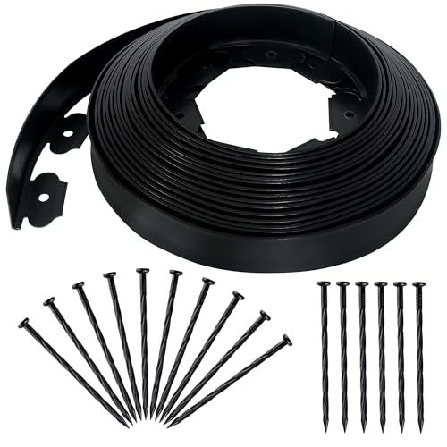2 Inch x 50FT Landscape Edging Border with 75 Anchoring Spikes