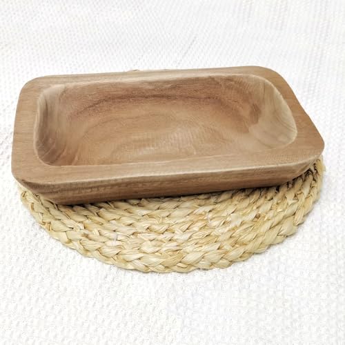 Wooden Dough Bowl Decor