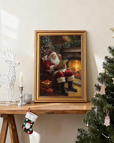 Vintage Gold Framed Wall Art for Living Room
