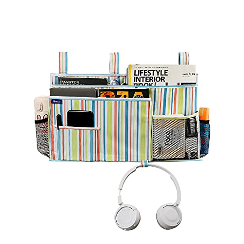 Bedside Caddy Hanging Bed Organizer Storage Bag Pocket for Bunk and Hospital Beds