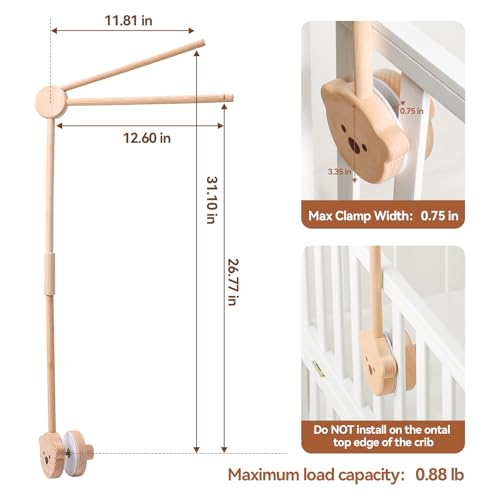 Baby Crib Mobile Arm