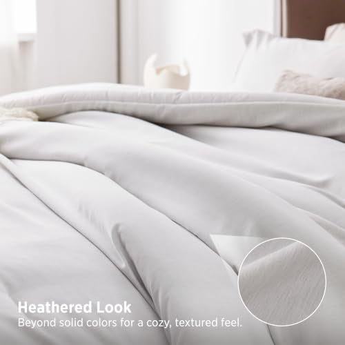 Grayish White King Size Comforter Set