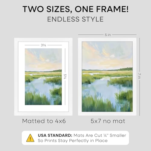5x7 White Picture Frame