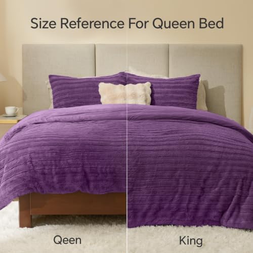 Faux Fur King Size Comforter Set