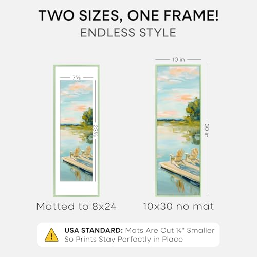 10x30 Green Picture Frame