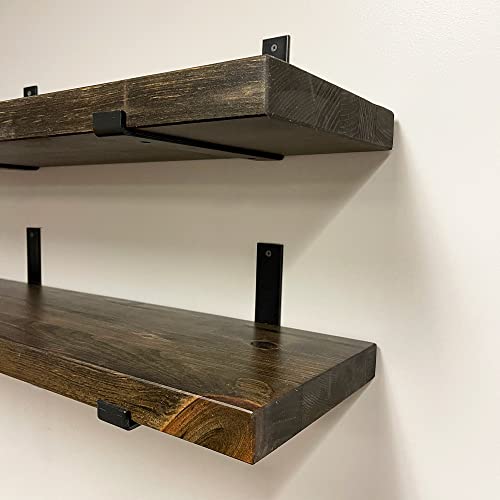 Rustic Shelves with J (2 Count)