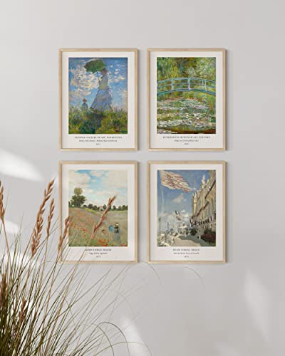 12x16 Natural Oak Wood Picture Frames Set of 15