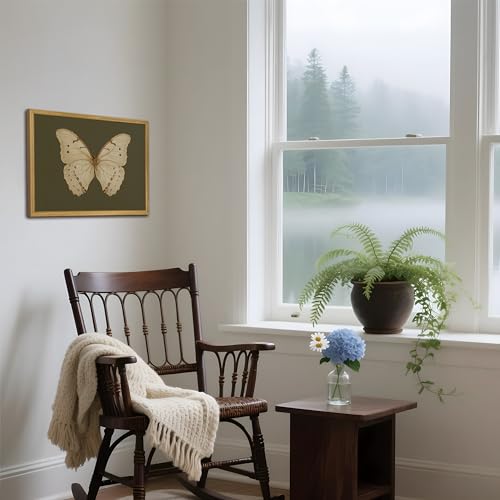 Wood Framed Butterfly Wall Art