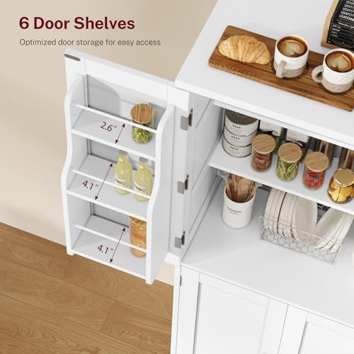 Pantry Cabinet with 4 Doors