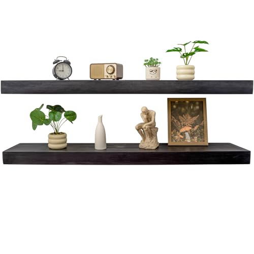 Floating Shelves 3 inch Thick for Wall Set of 2