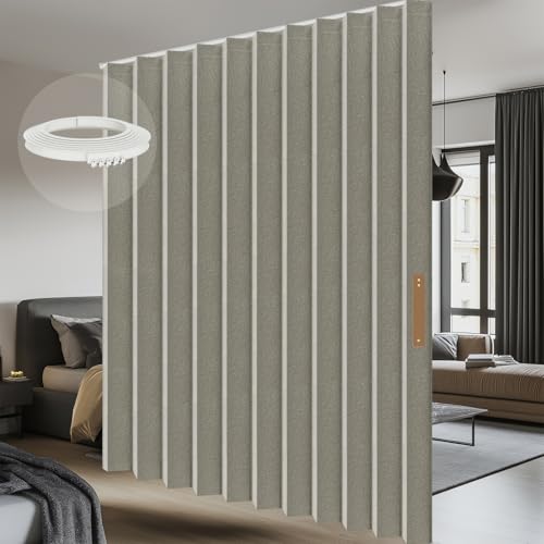 Room Divider Curtain Sets with Flexible Ceiling Track