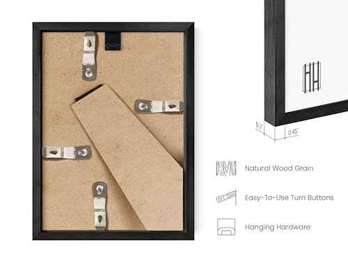 5x7 Black Metal Picture Frames