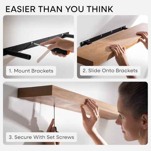 20 Inch Floating Shelves (4 Count)