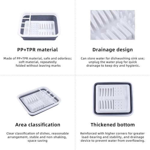 Collapsible Dish Drying Rack for RV Kitchen