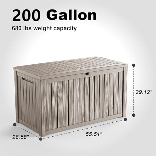 200 Gallon Resin Deck Box
