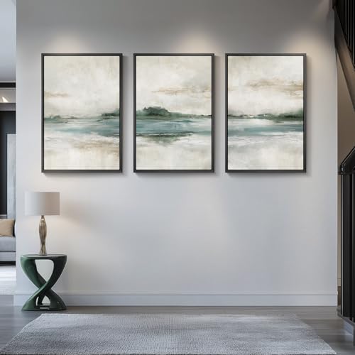 Large Framed Abstract Nature Landscape Wall Art for Living Room