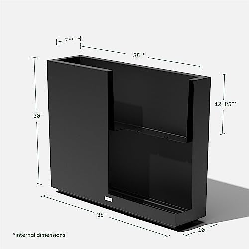 Block Series Span Planter + Arrow Privacy Screen Set