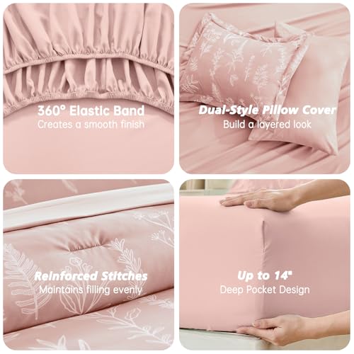 Cameo Pink Twin Comforter Set