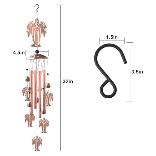 for Women Angel Wind Chimes Outdoor Angel Lover Birthday Gifts for Men