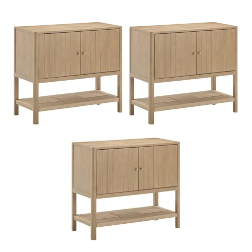 Meads Mid Century Modern Cabinet or TV Stand with Doors (3 Count)