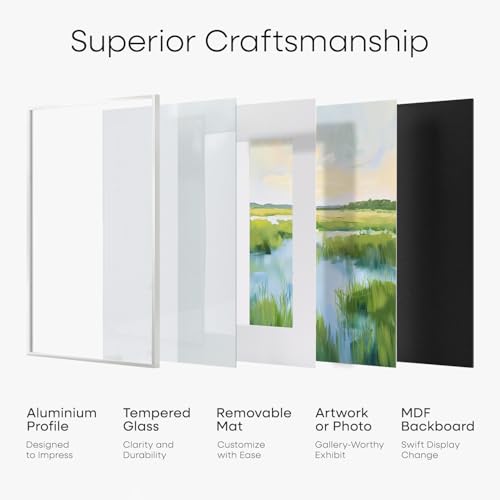 22.375x34 White Puzzle Poster Frame (2 Count)