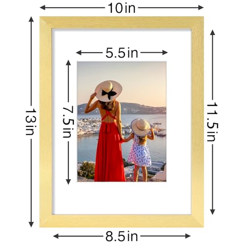 9x12 Picture Frames Set of 9 for Wall or Tabletop Display (9 Count)