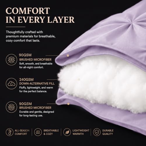 King Size Comforter Set Lavender