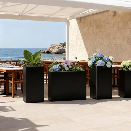 Metal Planter Box for Outdoor Plants 38" L x 13" W x 30" H