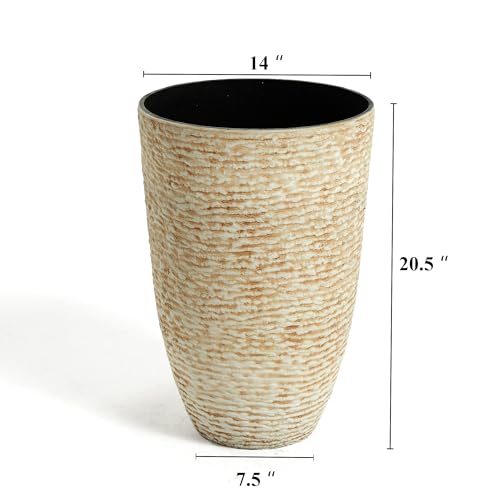 9 Gallon Tall Round Planters Set of 2 (2 Count)