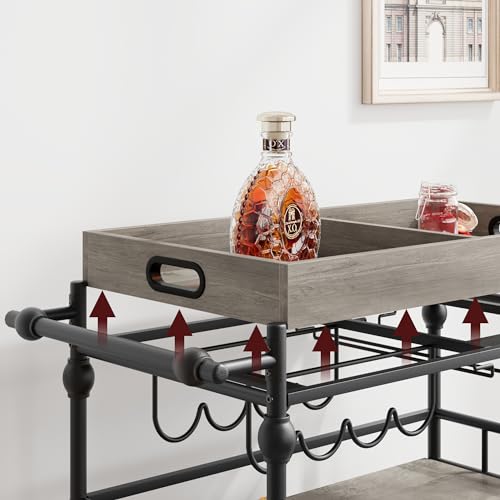 Bar Cart with Wheels