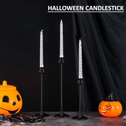 Taper Candle Holder Tall Vintage Metal Candlestick Holders Candle Stick Candelabra for Halloween Thanksgiving Christmas Holiday Wedding