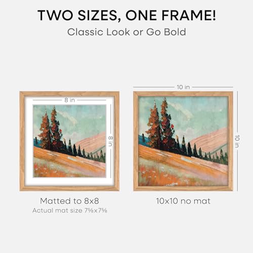 10x10 Natural Oak Picture Frame