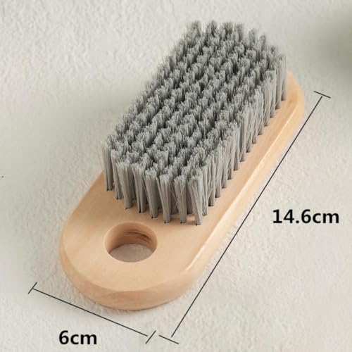 2 Pcs Wood Laundry Brush (2 Count)