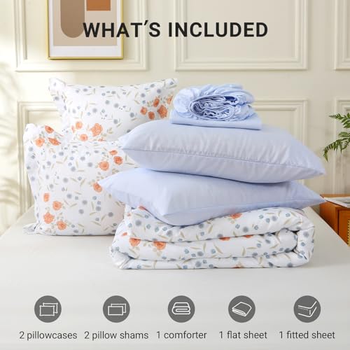 Orange Blossom Full Comforter Set