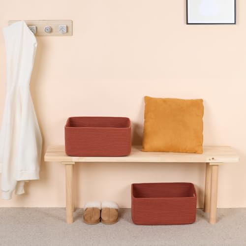 Large Storage Baskets for Shelves (2 Count)