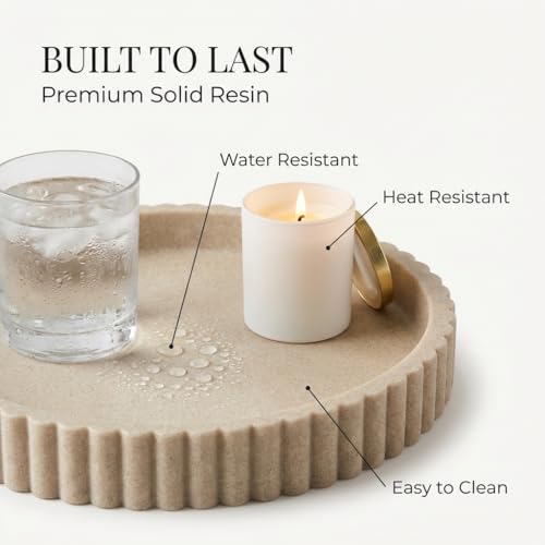 Round Decorative Tray Coffee Table Tray