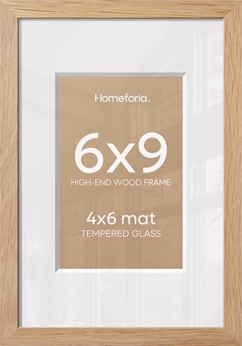 6x9 Natural Oak Picture Frame