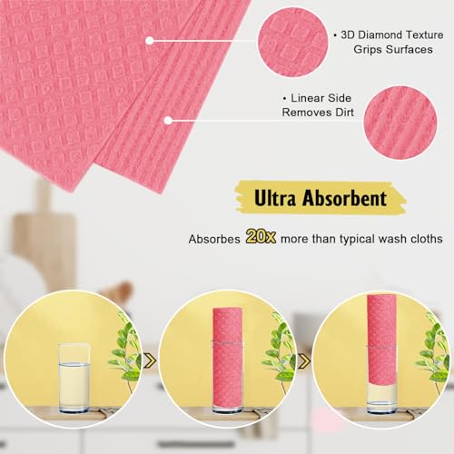 Swedish Dishcloths for Kitchen (10 Count)