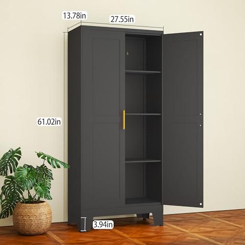 Black Metal Storage Cabinet