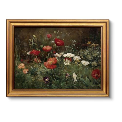 Vintage Gold Framed Wall Art for Living Room