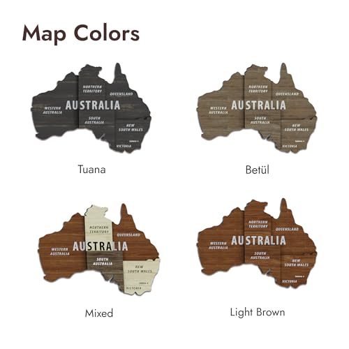Multilayer 3D Wooden World Map
