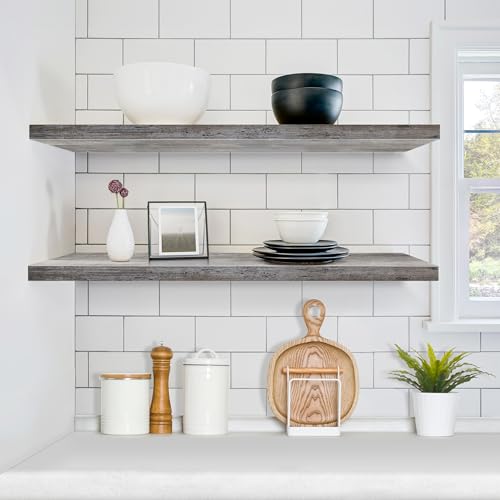 Floating Shelves for Wall Storage (3 Count)