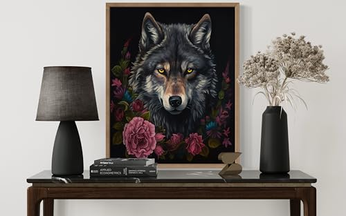 Vintage Wolf Poster Art Print