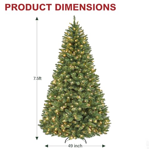 7.5 ft Prelit Christmas Tree with 1