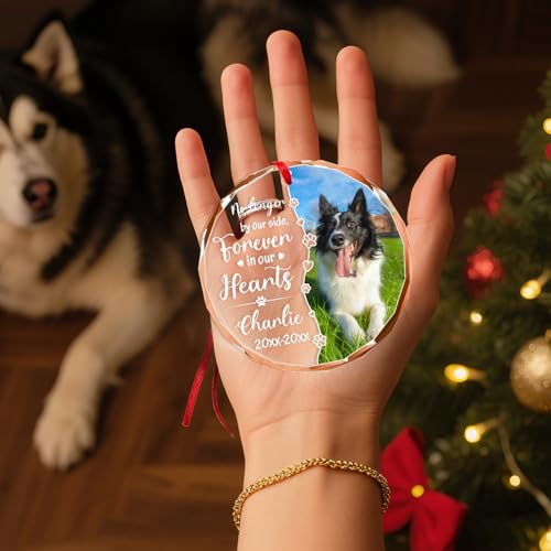 Personalized Memorial Pet Glass Ornament