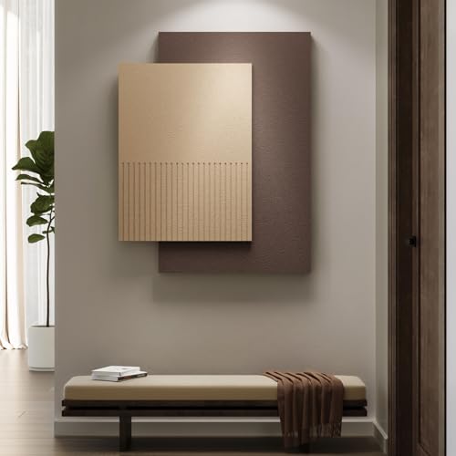 Large Brown 3D Textured Wall Art
