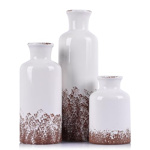 Gray Ceramic Vase Set (3 Count)